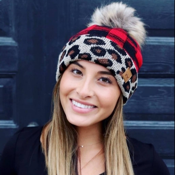 Buffalo Plaid Beanie Hat - Picture 1 of 1